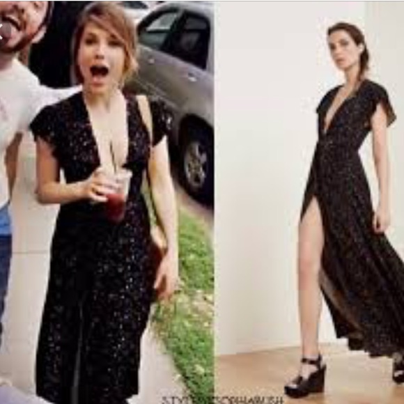 NWT Reformation Orchid in Black - Picture 3 of 8